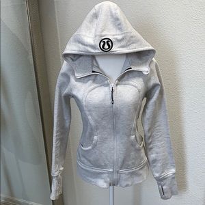 Lululemon scuba zip up jacket 8 heather grey